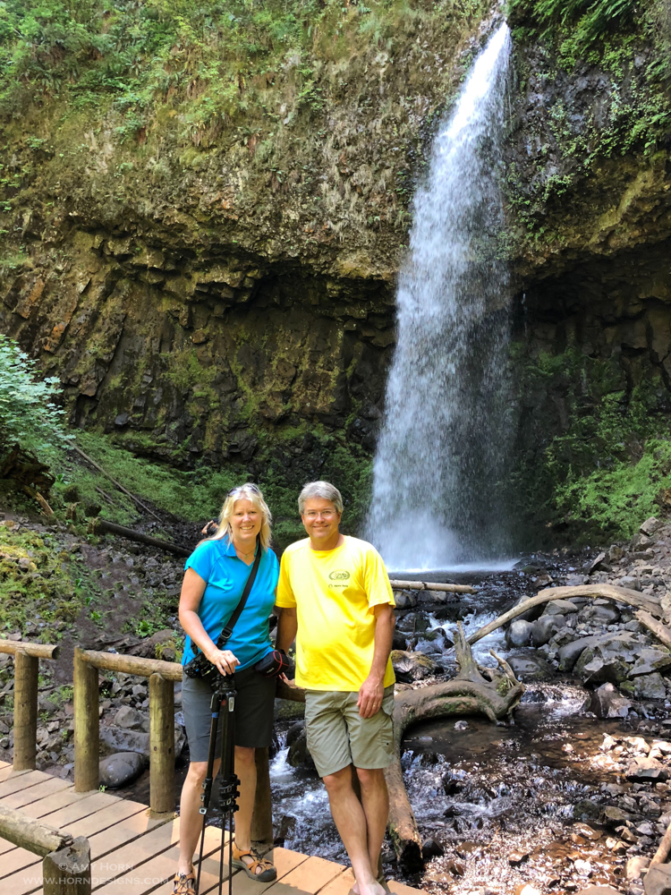 Rod and Amy by waterfall