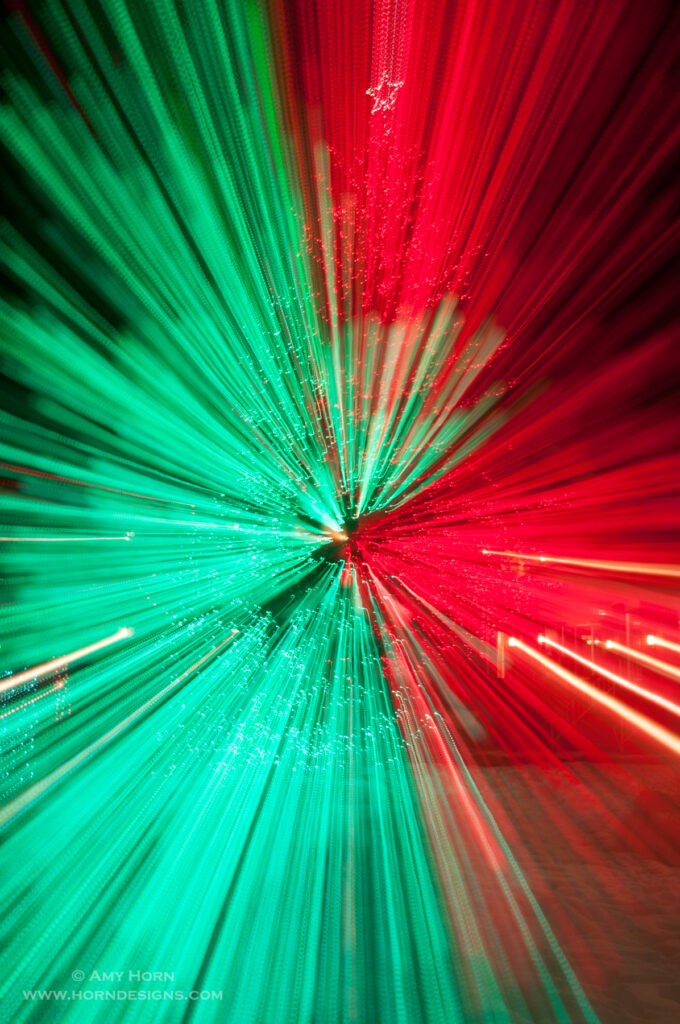 Christmas lights zoom pull