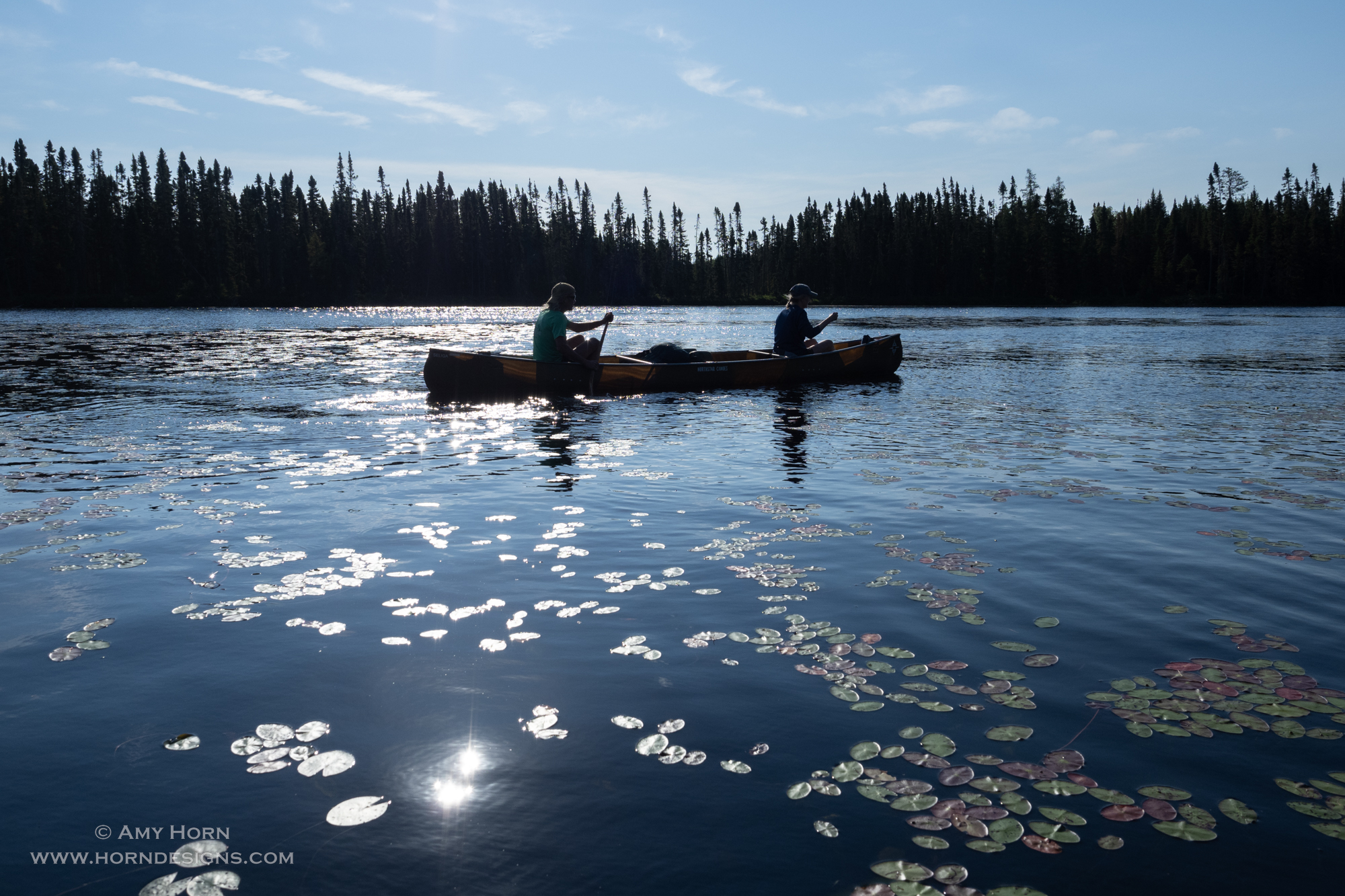 Rod and Amy Canoeing in the Boundary Waters