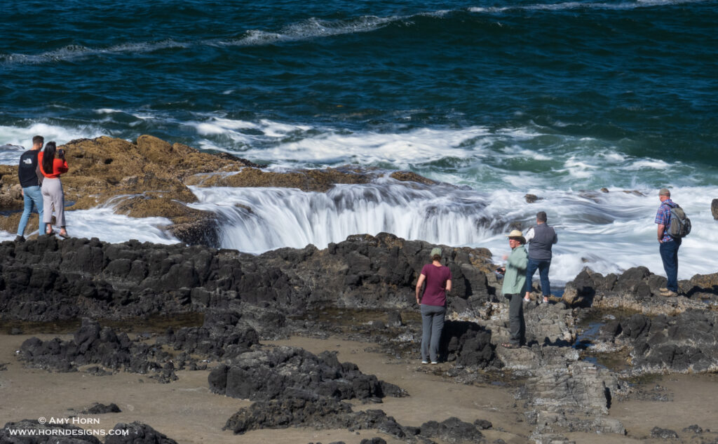 people at Thor's Well
